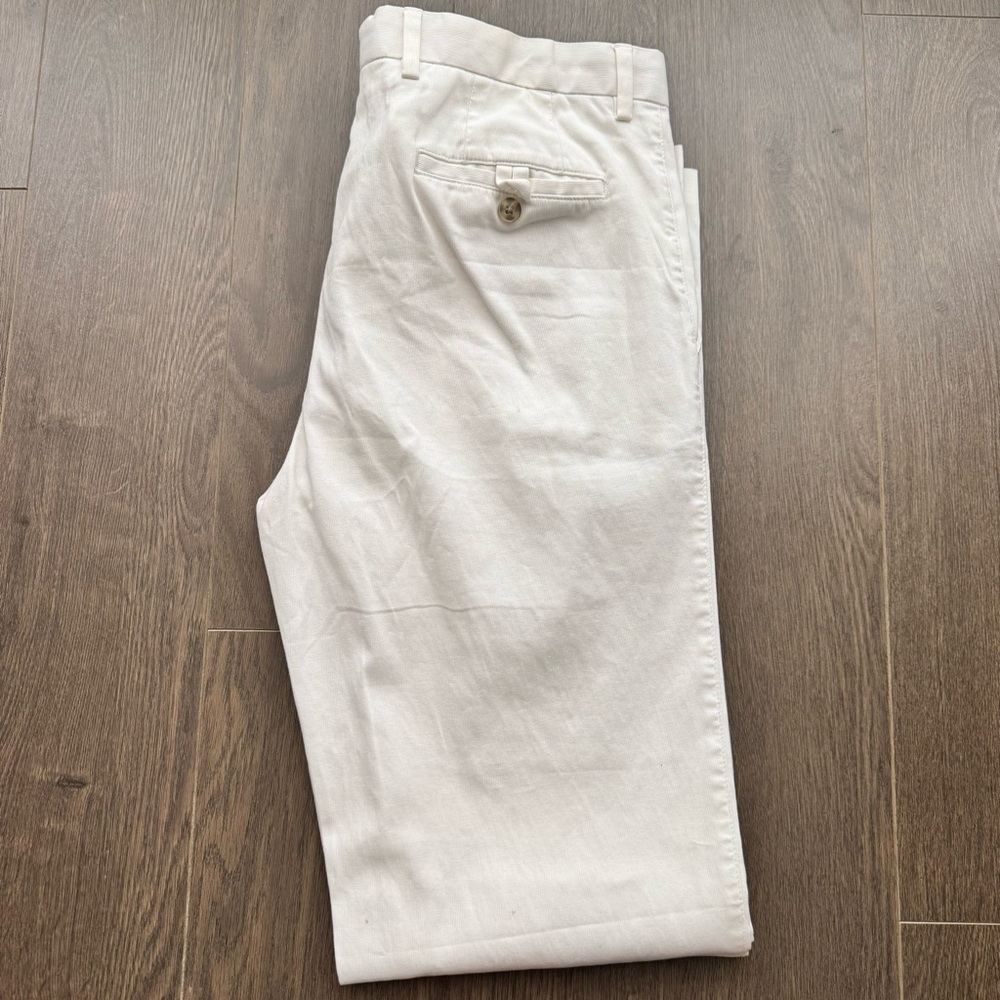 Murano White Chinos Classic Cotton Twill